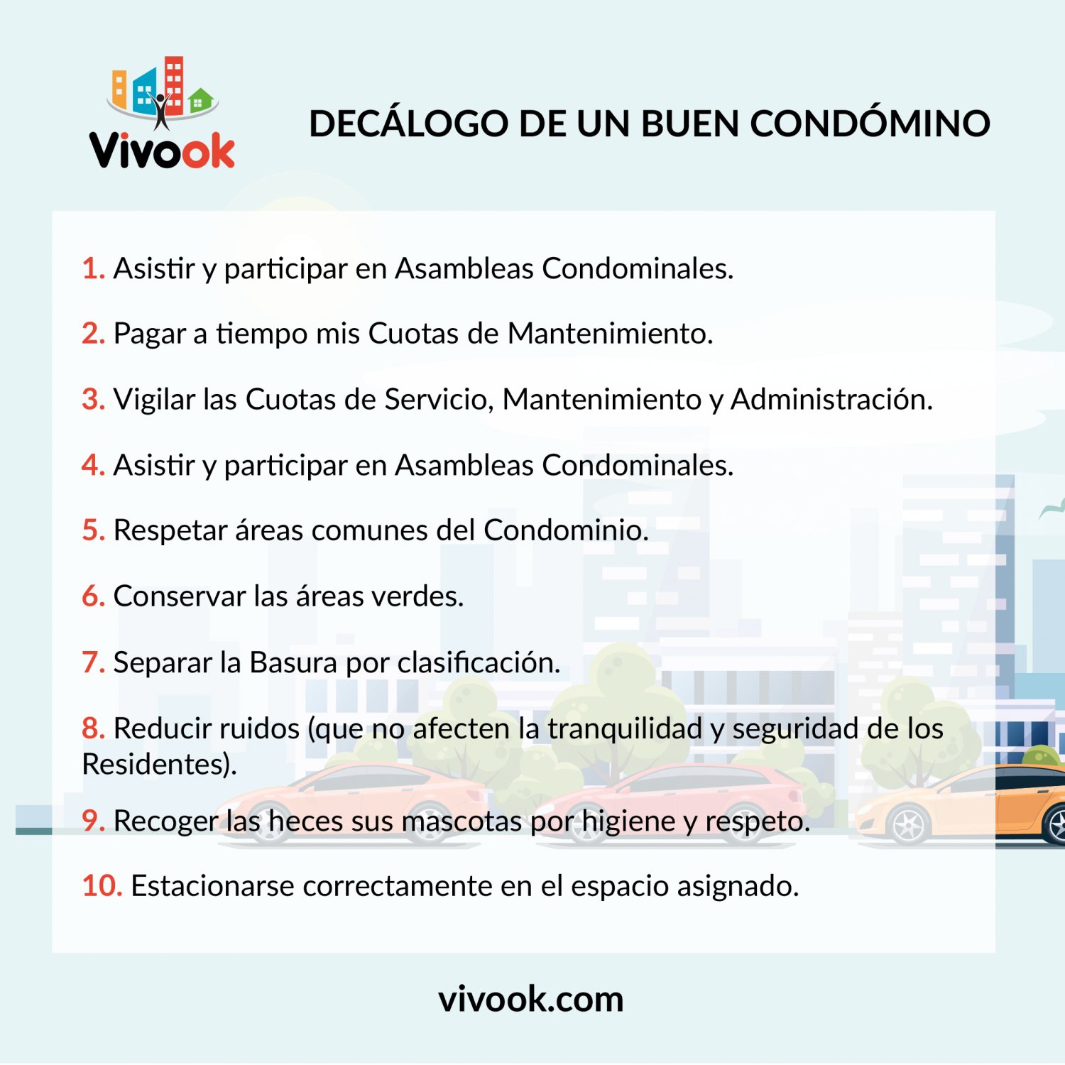 Decálogo De Un Buen Condomino Vivook Software De Administracion De Condominios 4315